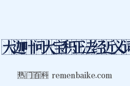 大迦叶问大宝积正法经近义词是什么意思的图片